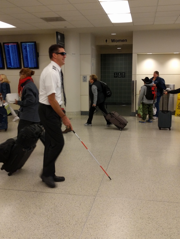 Saw this pilot at the airport yesterday