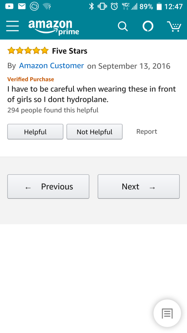 Saw this review on Amazon for a pair of Mens Heelys