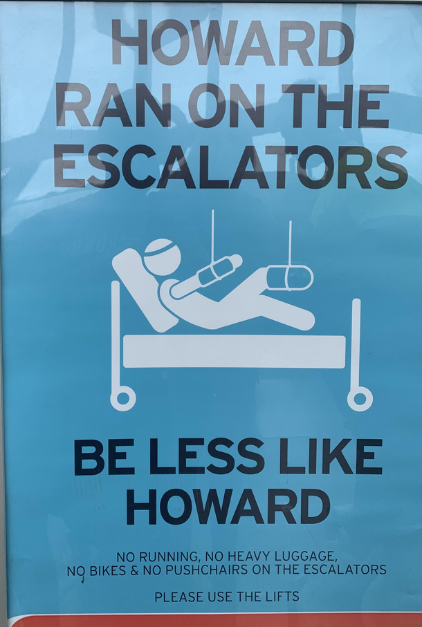 Saw this sign in at StPancras station in london