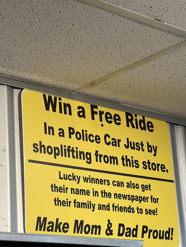 Saw this yesterday at a gas station
