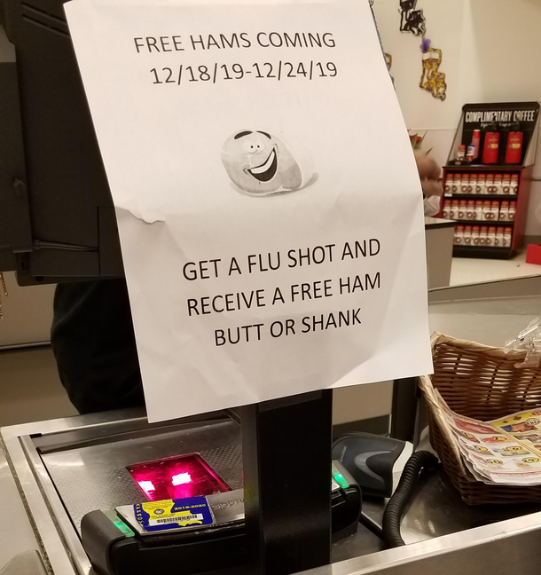 Say what you will about us Southerners but we know how to sell a flu shot