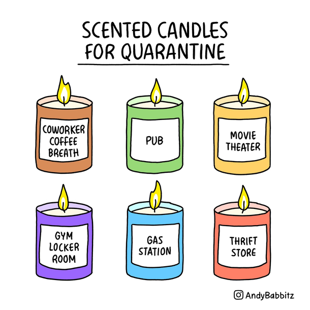 scented quarantine candles oc