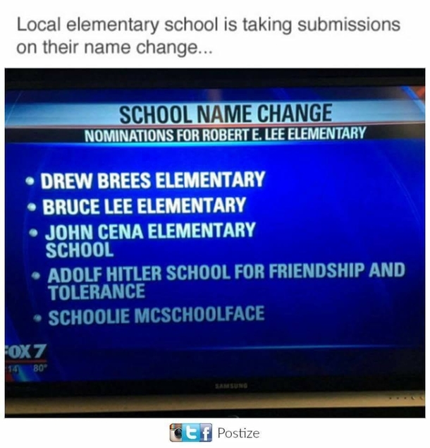 School is taking submissions on a name change