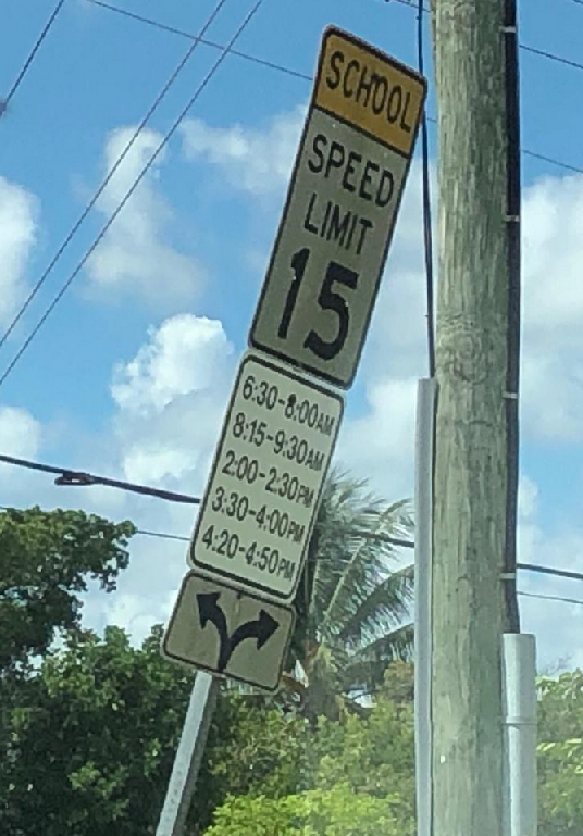 School zone times are getting a bit out of hand