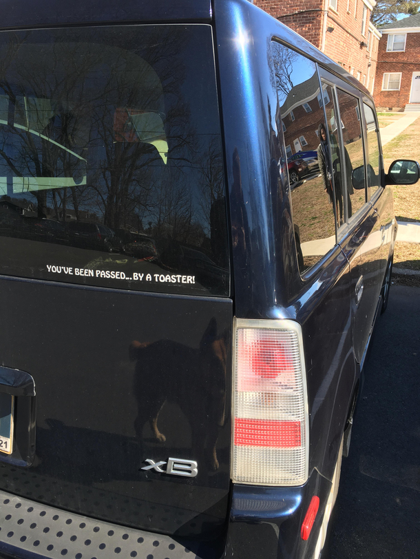 Scion owner with a sense of humor