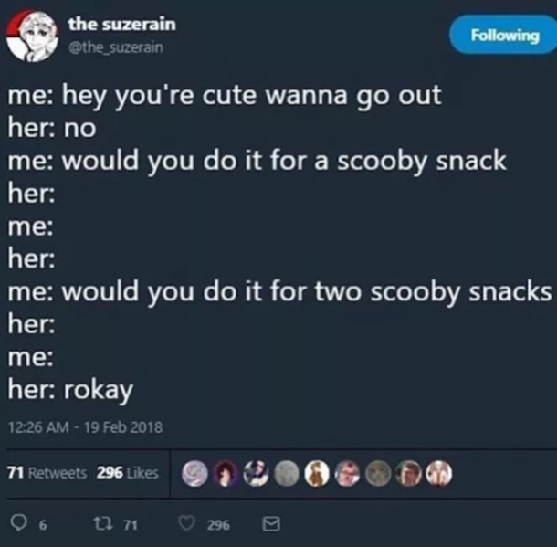 Scooby snacks can do magic lol