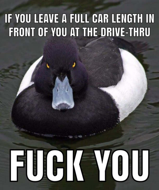 Scoot the fuck up and let me order