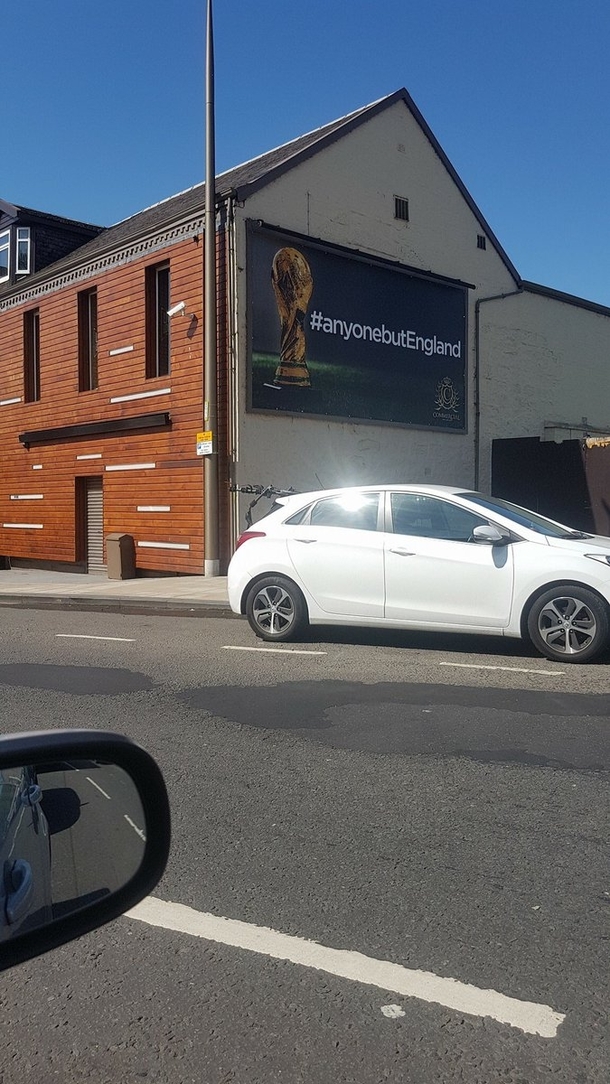 Scotland showing support for Englands first match