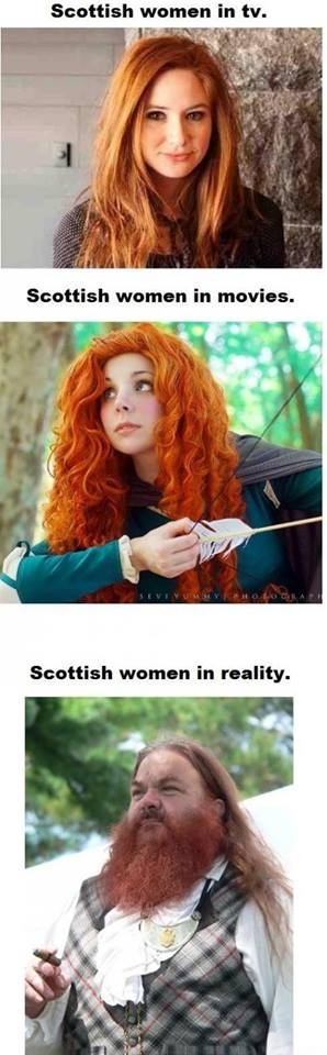Scottish woman in real life