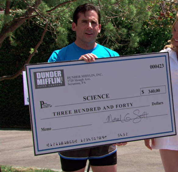 Scranton Businessman receives  upvotes makes donation to Science