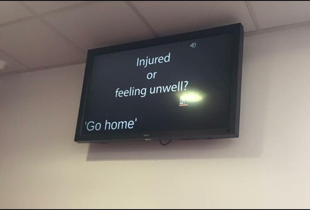 Screen malfunction at my doctors surgery