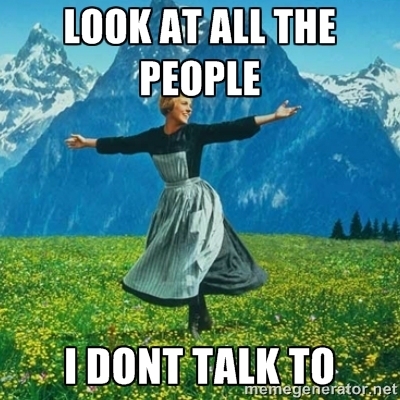Scrolling through facebook