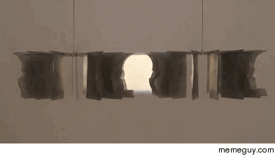 Sculpture utilizing negative space