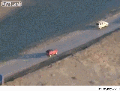 Scumbag hijacks car GTA style