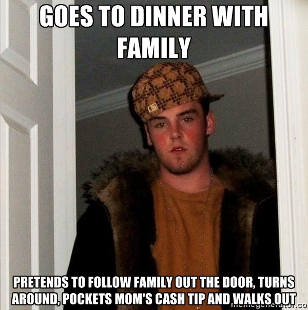 Scumbag kid I saw at a restaurant this past weekend