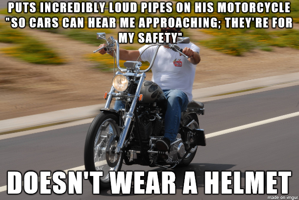 Scumbag Motorcyclist