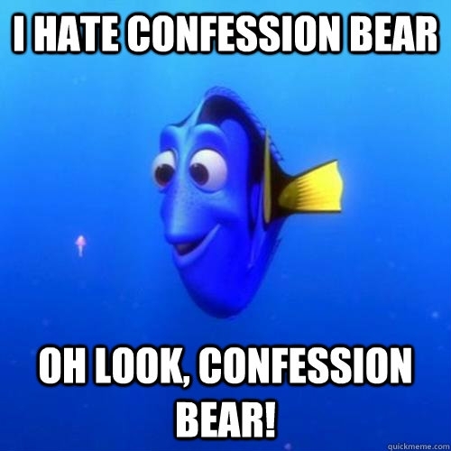 Scumbag Redditors about Confession Bear