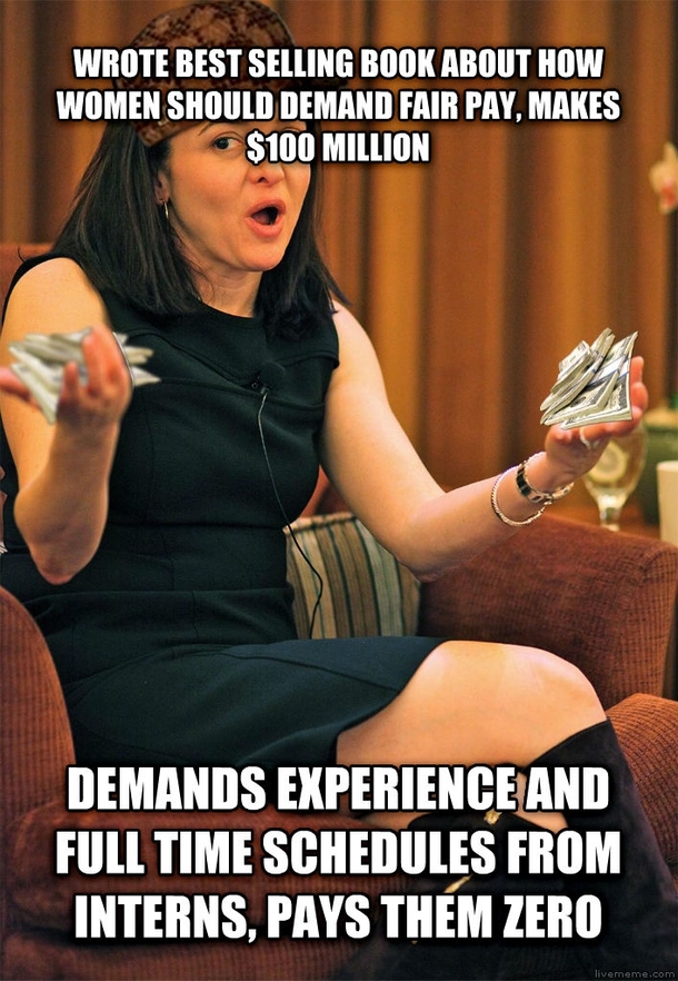 Scumbag Sheryl Sandberg
