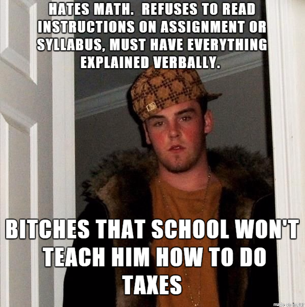 Scumbag student