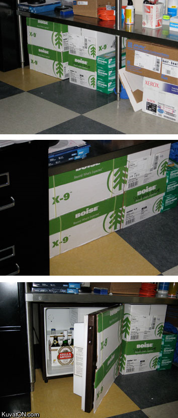 secret beer fridge