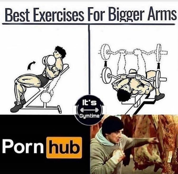 Secret Behind Bigger Arms Meme Guy