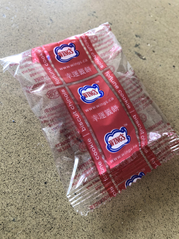 Seems about rightMy Fortune Cookie came with NO Cookie and NO Fortune