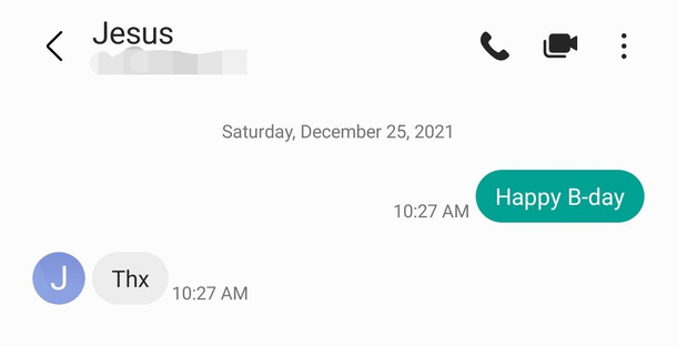 Seems like hes had a lot of these texts today