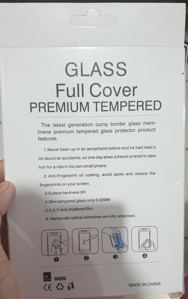 Seems like the company is using random english sentence to put behind