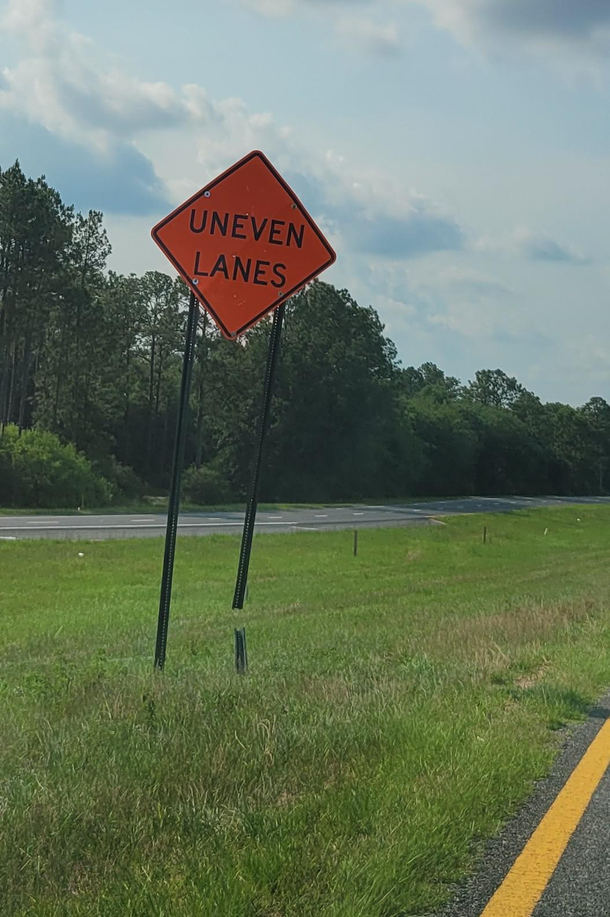 Seems that isnt the only thing uneven