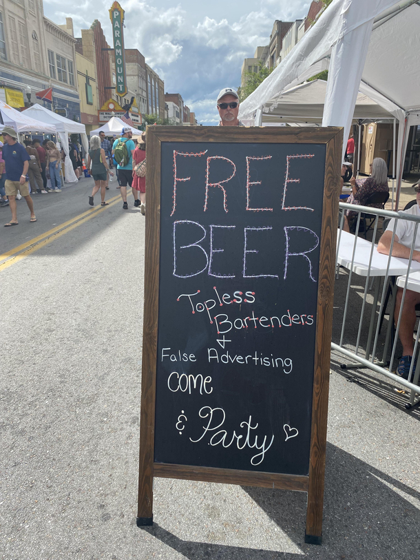 Seen at a music festival today