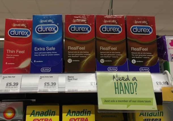 Seen in a supermarket in Scotland Maybe too obliging