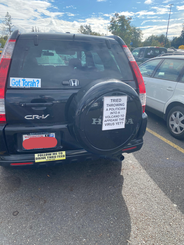 Seen in a walmart parking lot