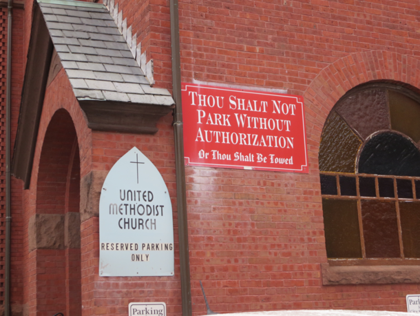 Seen on a church in Salem Mass