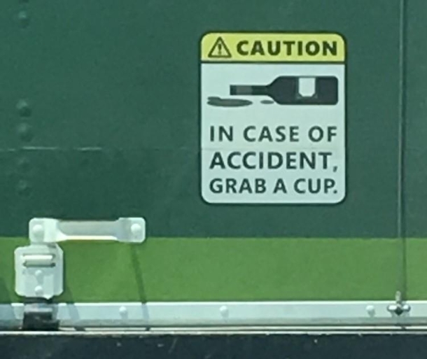 Seen on the back of a Goody Goody liquor truck