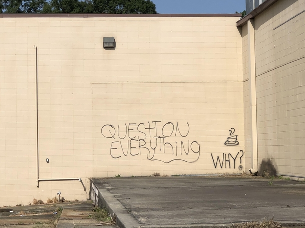 Seen on the side of a former church in Lafayette LA