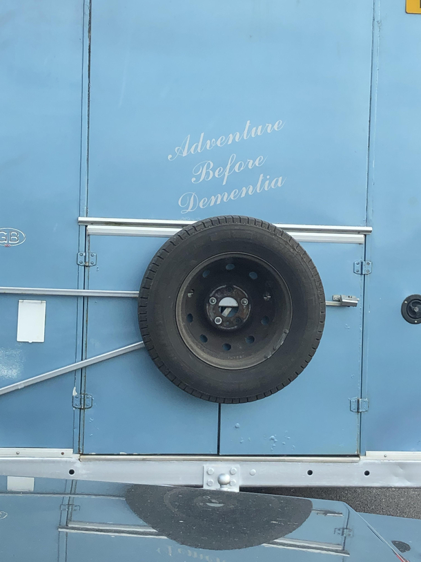 Seen this on the back of the camper van at the traffic lights the other day made me giggle