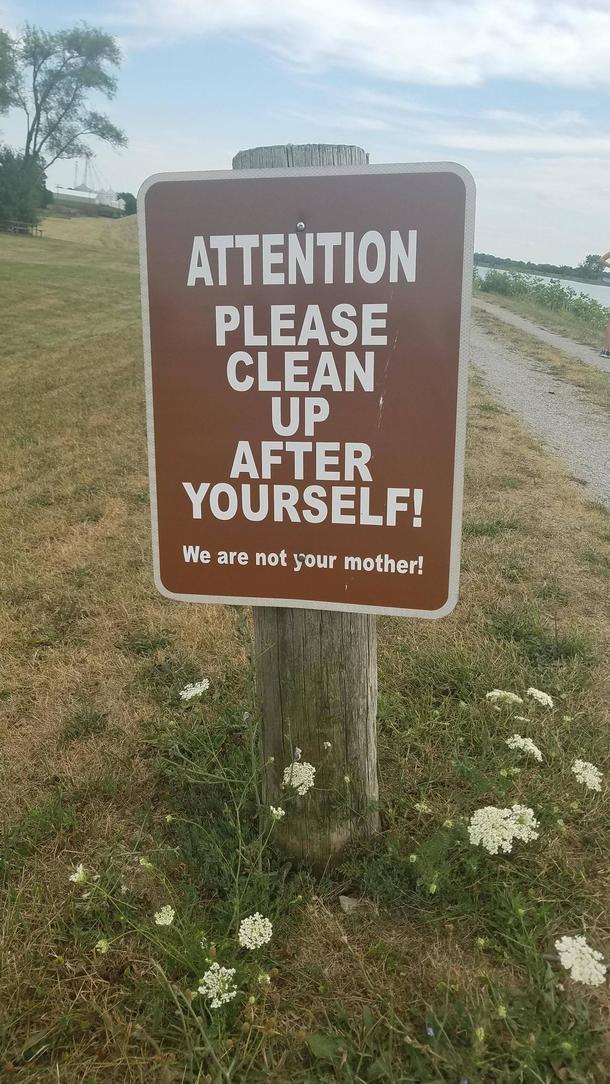 Seen yesterday at a local park