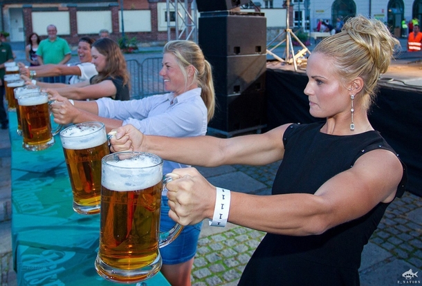 Selection of waiters for Oktoberfest