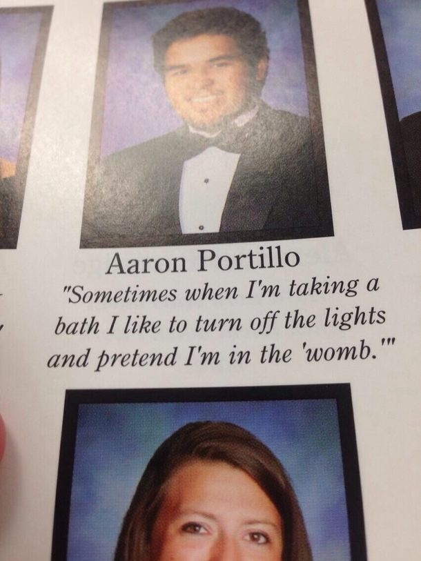 Senior quote from my yearbook
