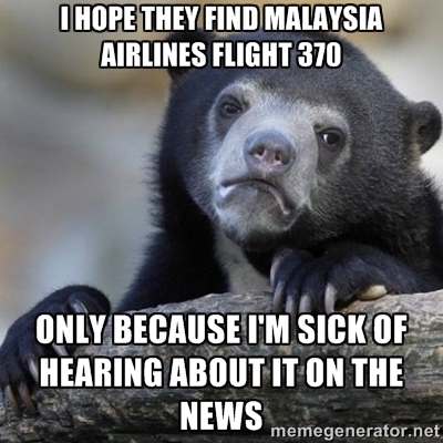 Seriously Im sick of the circle jerk over every ping or picture of crap in the ocean