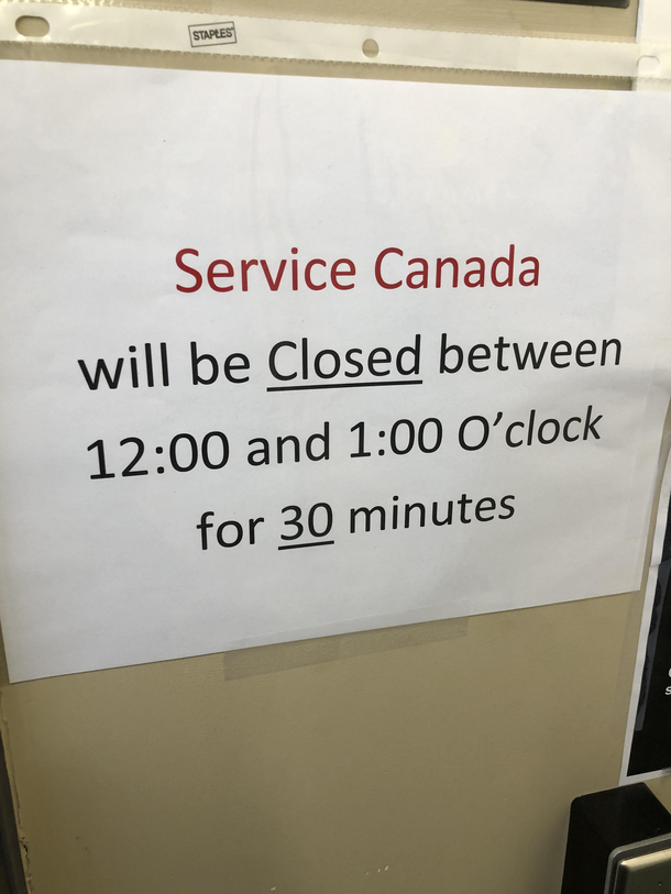 Service Canadaconfusing Canadians since ummwell forever I literally stood staring at the door trying to figure this riddle out for  minutes