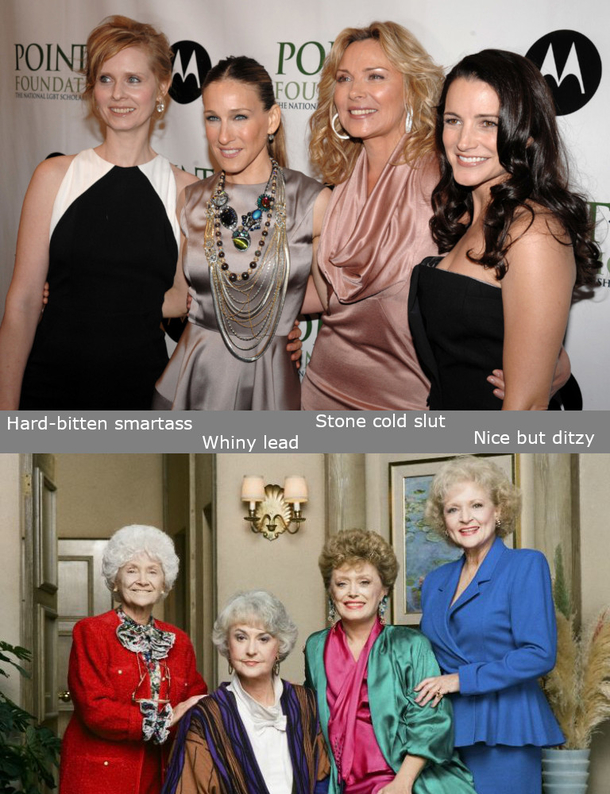 Sex and the City is a just a reboot of Golden Girls