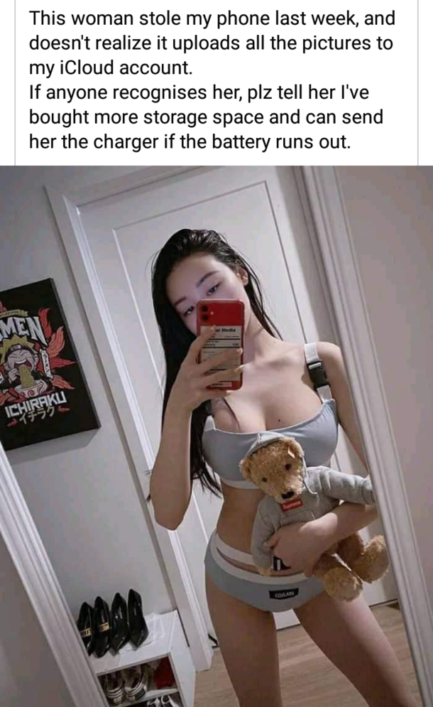 Sexy phone thief