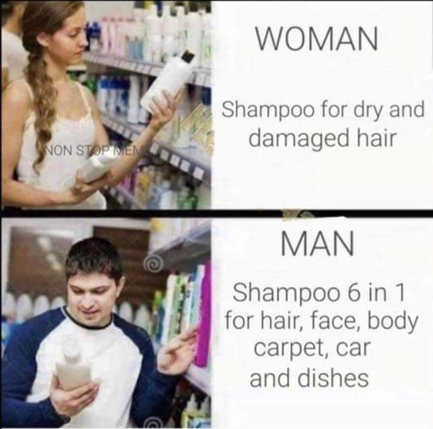 Shampoo is very useful for men