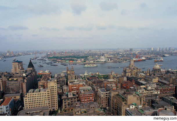 Shanghai  years ago compared to today