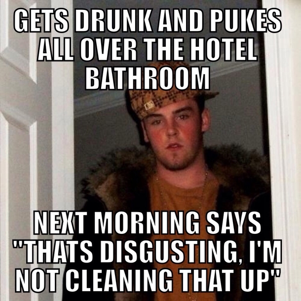 Sharing a hotel with a friend and this happened
