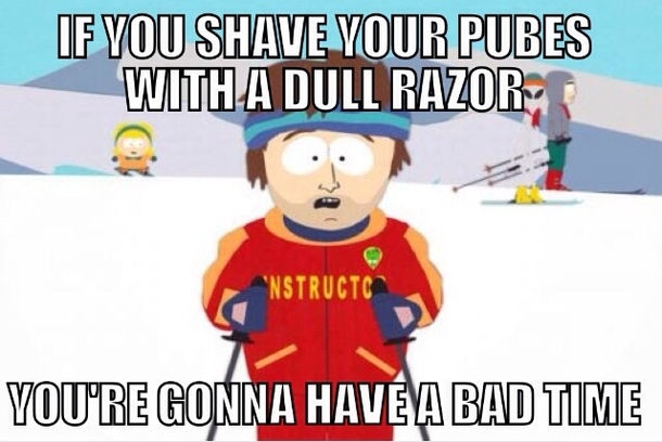 Shaving advice for the foul bachelor frog