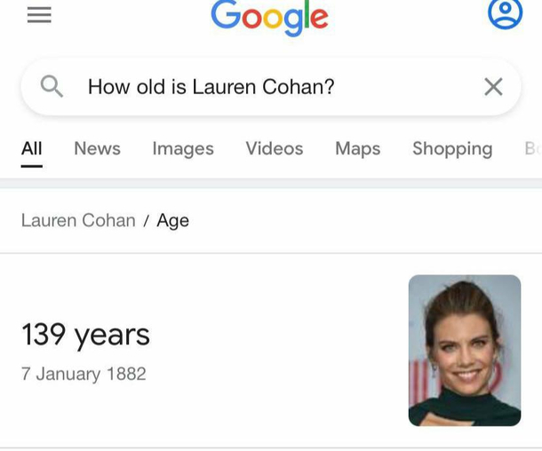 She looks young for her age
