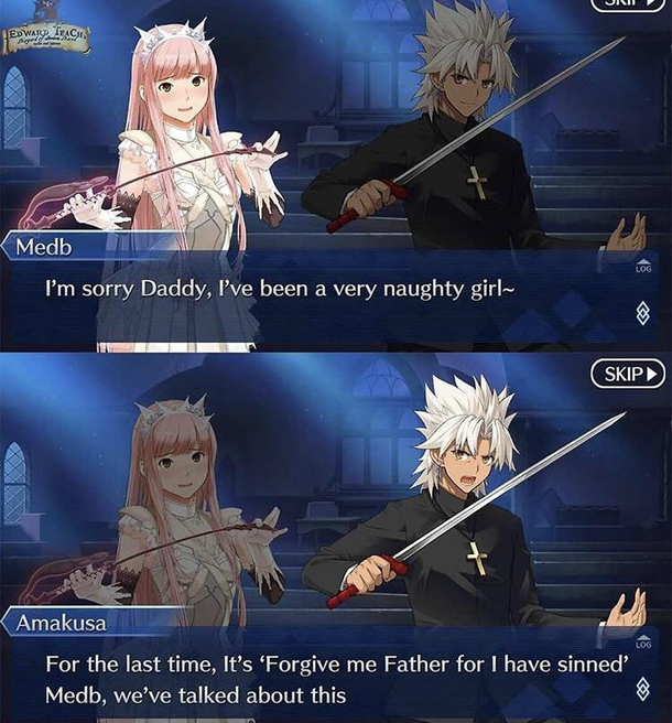 She meant daddy