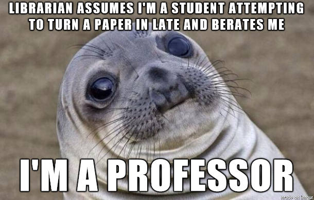 She noticed my staff ID mid-rant and froze